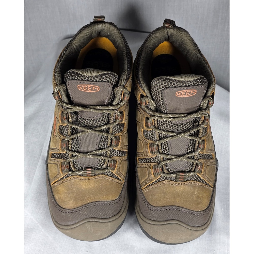 Keen Lansing Low Work Shoes Mens 8.5 Wide Brown Steel Toe 1027342 Hiking Trail - Picture 15 of 15